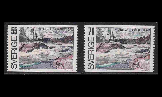 Ruotsi 674-5 ** Luonnonsuojeluvuosi (1970)