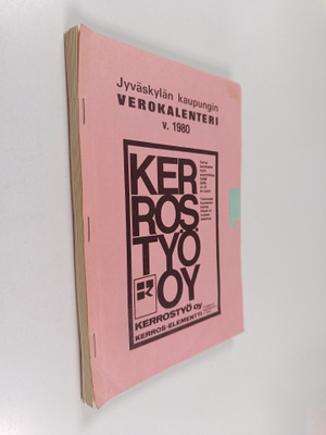 Jyväskylän kaupungin verokalenteri 1980