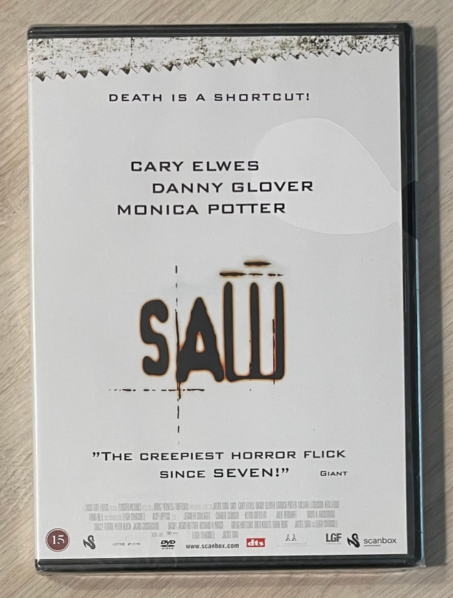 SAW (2004) Cary Elwes, Danny Glover, Monica Potter (UUSI)