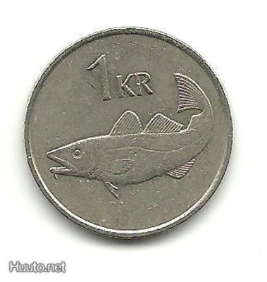 ISLANTI 1 Kr 1984 eläinaihe kala