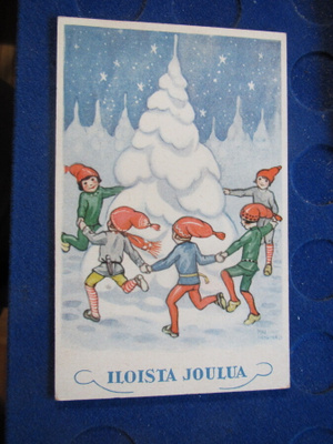 Iloista Joulua. Maj Lindman. Joulukortti