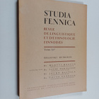 Studia Fennica : Revue de linguistique et d'ethnologie fi... - pikkukuva 1