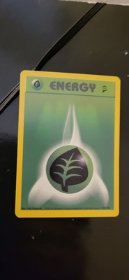 Grass energy #127 Base Set 2 (BS2) card