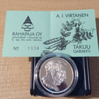 100 mk 1995 A. I. Virtanen Hopea 925 Proof - pikkukuva 2