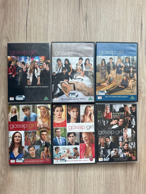 DVD: Gossip girl kaudet 1-6. ( koko sarja )