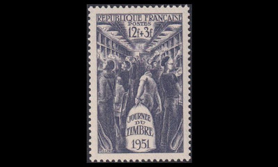 Ranska 897 ** Postimerkin päivä (1951)