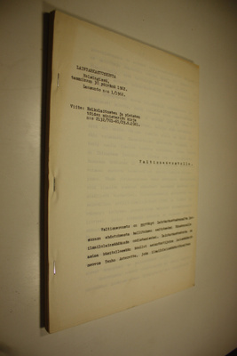 Laintarkastuskunnan lausunto valtinoneuvostolle n:o 1/196...