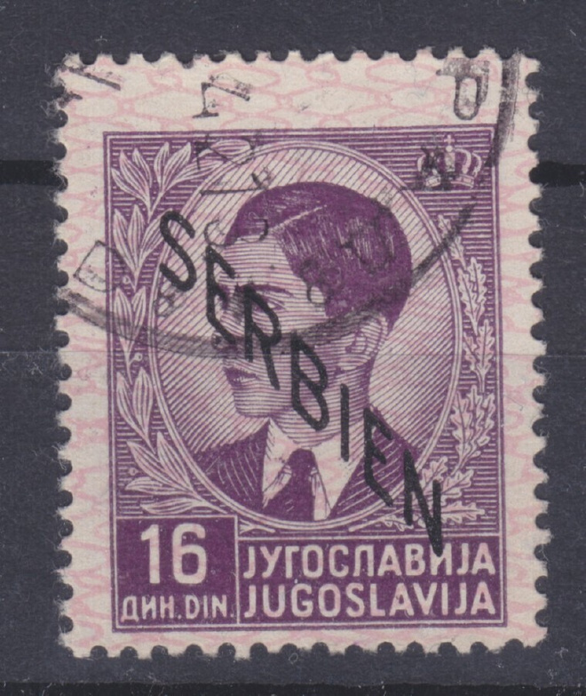 Saksan WW2  miehitys Serbiassa  Mi 13    Mi 100€
