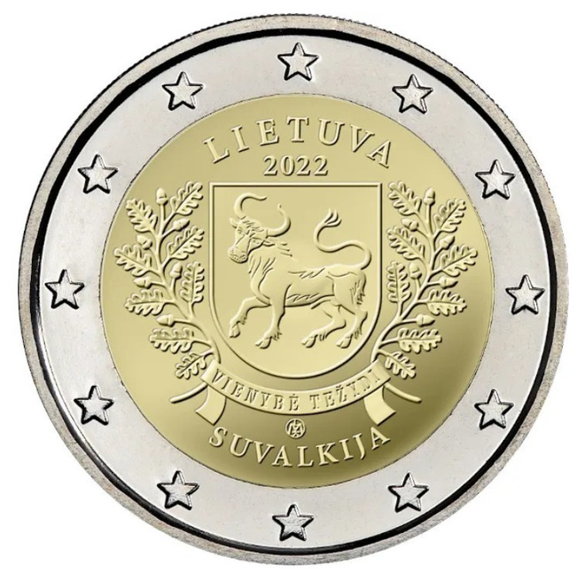 ** LIETTUA 2€ 2022 Suvalkija pillerissä **
