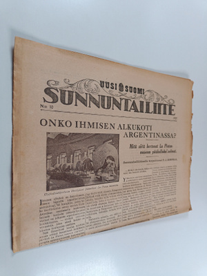 Uusi Suomi sunnuntailiite 10/1927