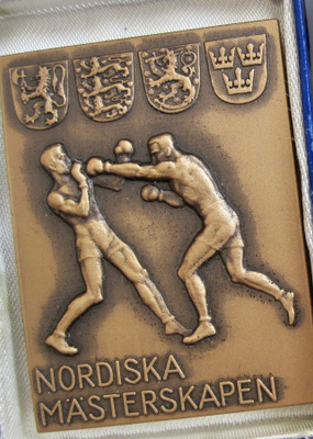 VANHA Mitali Nyrkkeily Pohjoismaiden Mestaruuskisat 1974