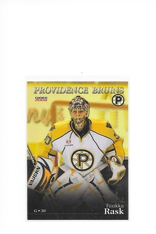 2007-08 Providence Bruins #15 Tuukka Rask farmi MV