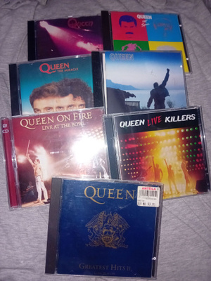 7 kpl CD QUEEN kokoelma ( SIS POSTIKULU )