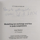 Erkki Räsänen : Modelling Ion Exchange and Flow in Pulp S... - pikkukuva 3