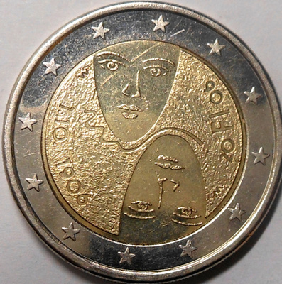 Suomi. 2 euroa 2006. "1.10.1906".