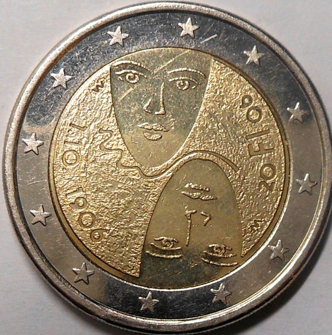Suomi. 2 euroa 2006. "1.10.1906".