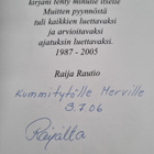 Raija Rautio : Elettyä elämää runoin ja riimityksin (sign... - pikkukuva 2