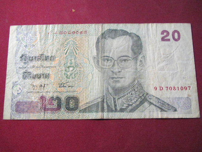 20 baht 2003 Thaimaa-Thailand
