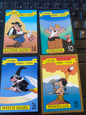Carl Barks -keräilykortit 4kpl