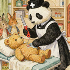 Panda sairaanhoitajana, nallea hoidetaan - pikkukuva 1