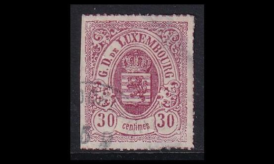 Luxemburg 21 o Vaakuna 30 C (1865)