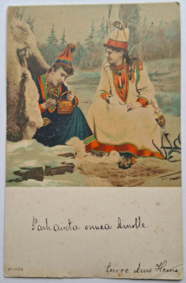 Lappalaiset kodanedessä 1902.