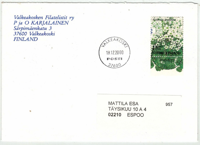 1994 papelorikko loistoleimainen kirje 2000