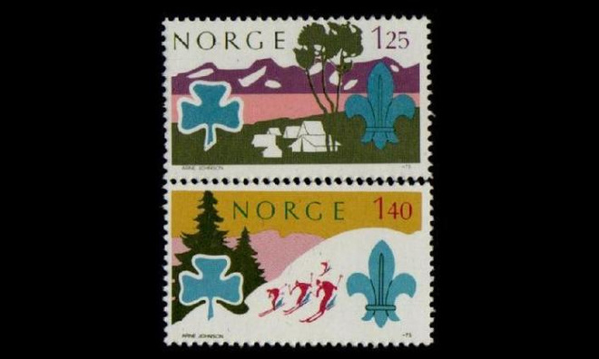 Norja 705-6 ** Kansainvälinen partioleiri Lillehammerissa (
