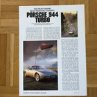Esite Porsche 944 Turbo vuodelta 1987, lehti - pikkukuva 1
