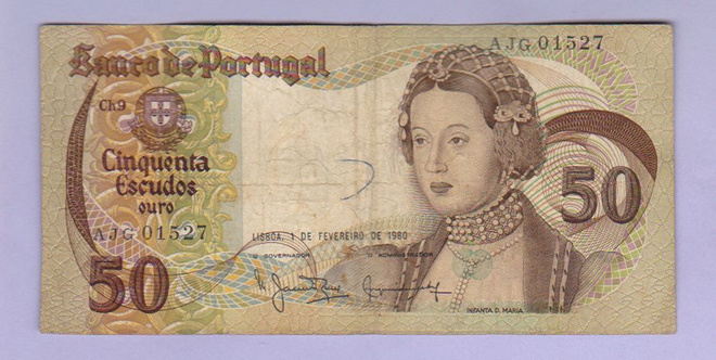 Portugali 50 Escudos v.1980 P-167