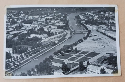 Salo 1492, joki, silta, keskustaa, Velj. Karhumäki p. 1937