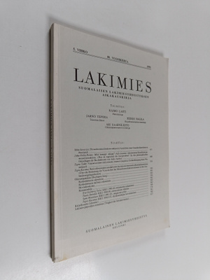 Lakimies 5/1991 : Suomalaisen lakimiesyhdistyksen aikakau...