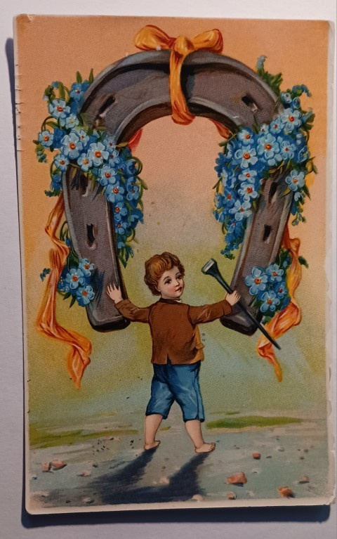 Lapsi, jättimäinen hevosenkenkä, lemmikkiköynnös, p. 1907