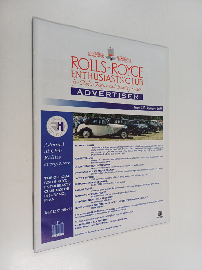 Rolls-Royce enthusiasts' club for Rolls-Royce and Bentley...