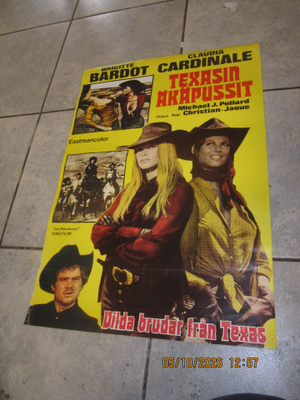 leffajuliste Texasin ärhäpussit (1971) – Bardot & Cardinale