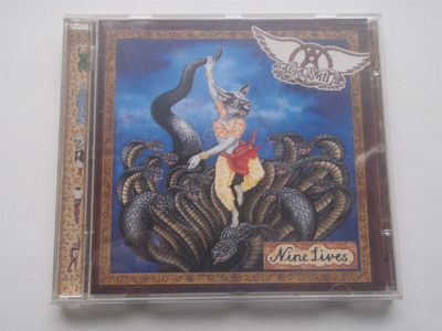 AEROSMITH - NINE LIVES . cd ( Hyvä kunto )