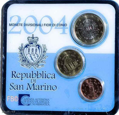 2004 SAN MARINO Minikit (sisältää 1c+10c+1€)