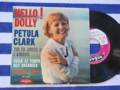 Petula Clark Hello dolly ep 7 45 ranska 1964 loistokunt