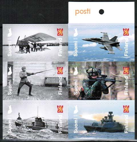 2018 Puolustusvoimat 100 v, postituore vihko.