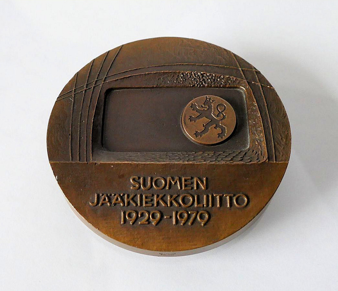 Suomen Jääkiekkoliitto 1929 -1976 mitali