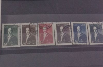 1941 PRESIDENTTI RISTO RYTI SARJA LEIMATTUNA, LAPE 242-247