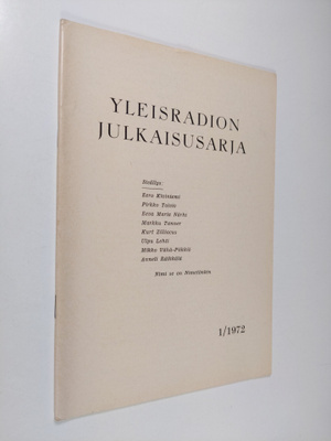 Raimo Wikstedt : Yleisradion julkaisusarja 1/1972 : Nimi ...