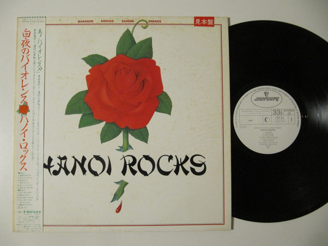 Hanoi Rocks – Bangkok Shocks Japanilainen LP  OBI PROMO