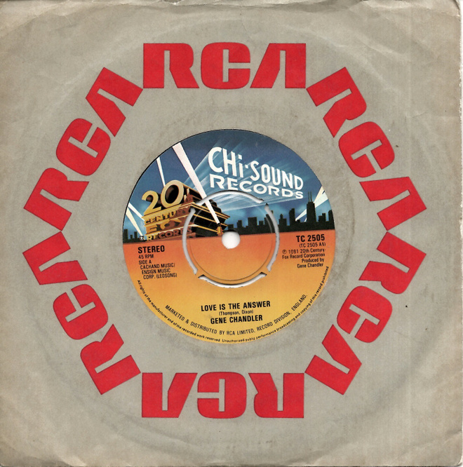 GENE CHANDLER: Love Is The Answer / I'm Attracted To    7"kk