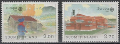 (S0654) Eurooppa - Postirakennukset, 1990. Norma 1124–1125