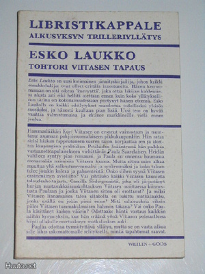 Laukko: Tohtori Viitasen tapaus libristikappale 1966