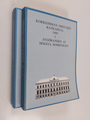 Korkeimman oikeuden ratkaisuja 1989 1-2