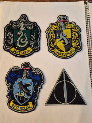 Harry Potter kangasmerkit, 4kpl (#3446)