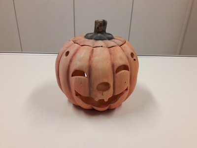 Halloween lyhty, 12x15cm