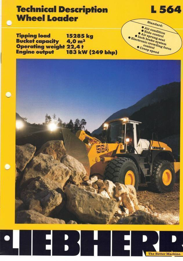 Esite Liebherr L564 pyöräkuormaaja 1998